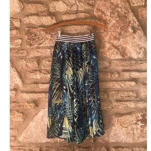 Girls Tropical Wide Leg Palazzo Pants -Truly Me By Sara Sara -  Size 7